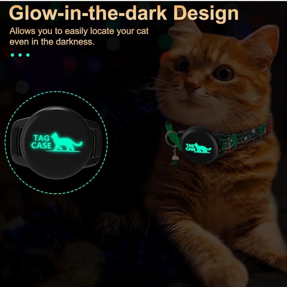 XS | Christmas AirTag Cat Collar - Picture 5 of 6